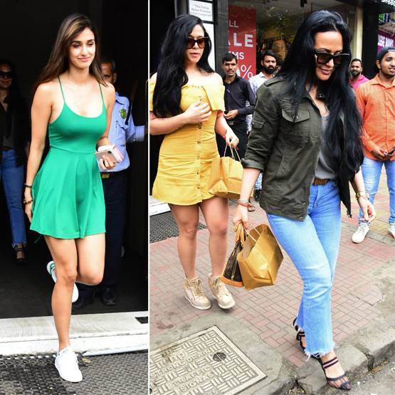 टाइगर की फैमिली संग रेस्टोरेंट में नजर आईं द‍िशा पाटनी, PHOTOS