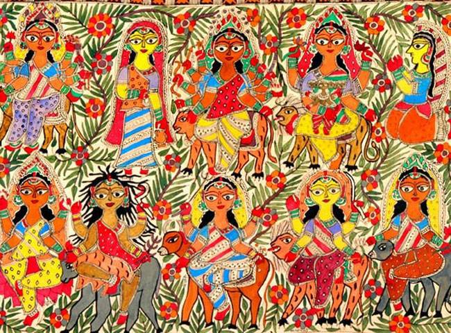 मधुबनी पेंटिंग से सजी ट्रेन दिल्ली के लिए दौड़ पड़ी, देखें तस्वीरें