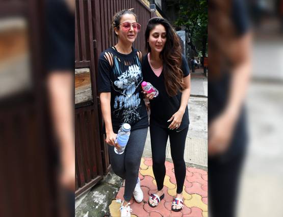 PHOTOS: योगा क्लास के बाद ऐसे मस्ती करती हैं करीना और अमृता