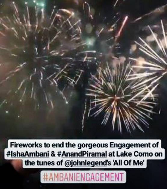 ईशा अंबानी की सगाई की Inside pics, आमिर खान भी आए नजर