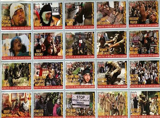 आतंकी बुरहान वानी पर PAK ने जारी किया डाक टिकट, PHOTO