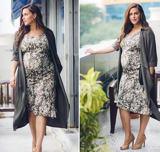 10 तस्वीरों में देखें, नेहा धूपिया के स्टाइलिश प्रेग्नेंसी LOOKS