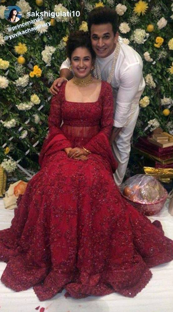 बिग बॉस कपल प्रिंस-युविका के मेहंदी फंक्शन की तस्वीरें Viral