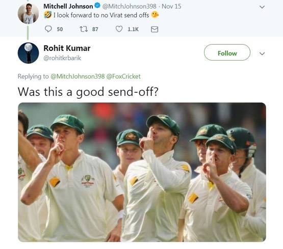 कोहली-जॉनसन की लड़ाई में भिड़े भारत-ऑस्ट्रेलिया के फैंस