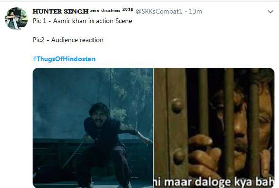 पसंद नहीं आई 'ठग्स' तो आमिर का उड़ाने लगे मजाक, Memes वायरल