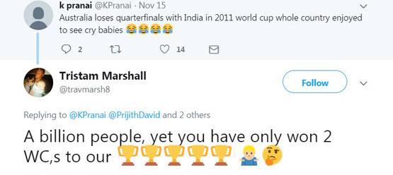 कोहली-जॉनसन की लड़ाई में भिड़े भारत-ऑस्ट्रेलिया के फैंस