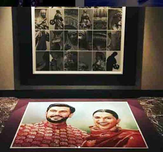 बहन ने दिया तोहफा, मिठाइयों में द‍िखे दीपवीर की फ‍िल्मों के फोटो