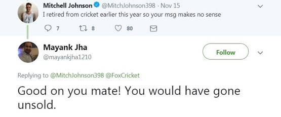 कोहली-जॉनसन की लड़ाई में भिड़े भारत-ऑस्ट्रेलिया के फैंस