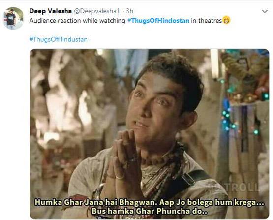 पसंद नहीं आई 'ठग्स' तो आमिर का उड़ाने लगे मजाक, Memes वायरल