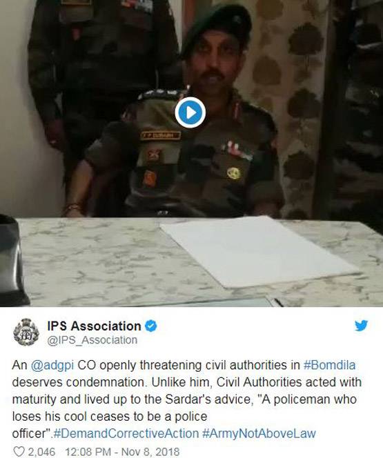 कर्नल ने थाने में पुलिस को 'धमकाया', रक्षा मंत्रालय ने बैठाई जांच