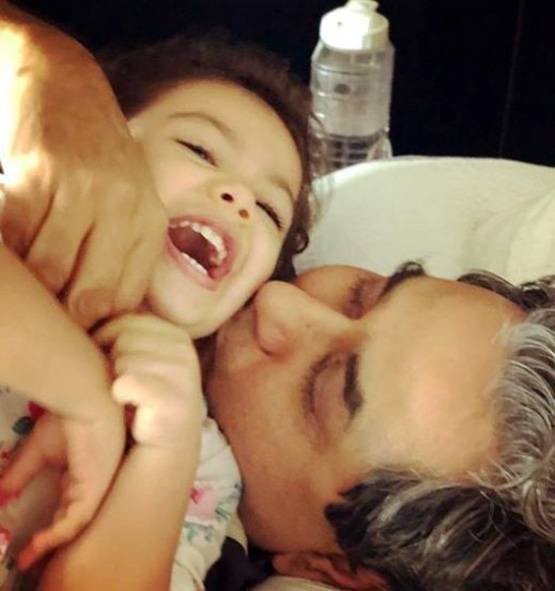 पिता को कुछ इस अंदाज में मीरा राजपूत ने कहा- हैप्पी बर्थडे