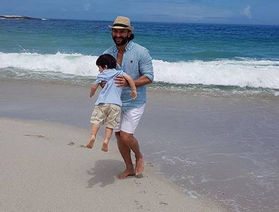 केप टाउन में Beach पर सैफ-करीना संग तैमूर का फन टाइम