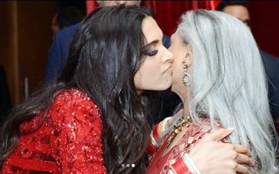 PHOTOS: र‍िसेप्शन में दीप‍वीर ने अमिताभ-ऐश्वर्या संग किया डांस