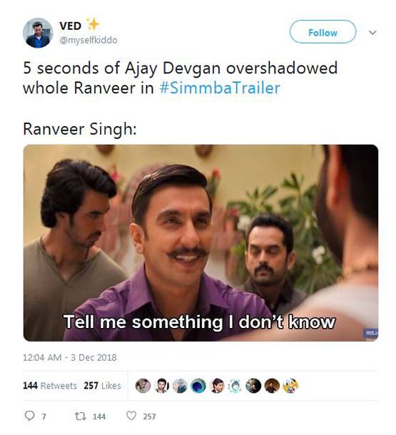 रणवीर की सिंबा पर बन रहे Funny Jokes सोशल मीडिया पर वायरल