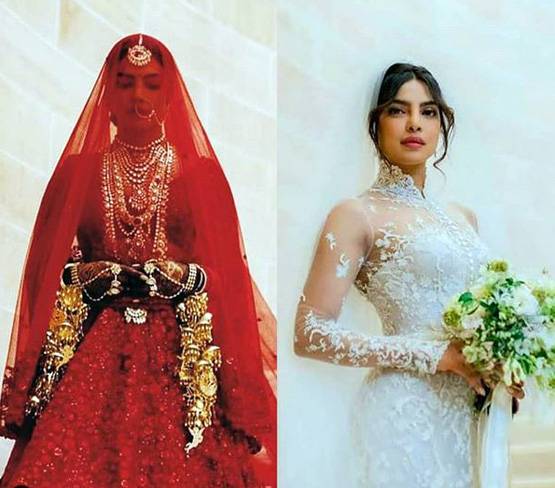 Priyanka wedding latest photos: प्रियंका का रॉयल ब्राइडल लुक