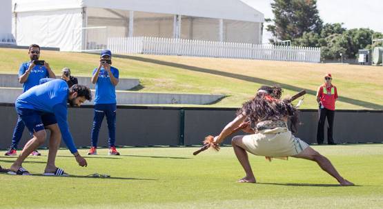 माओरी आदिवासियों ने टीम इंडिया का किया अनोखा स्वागत