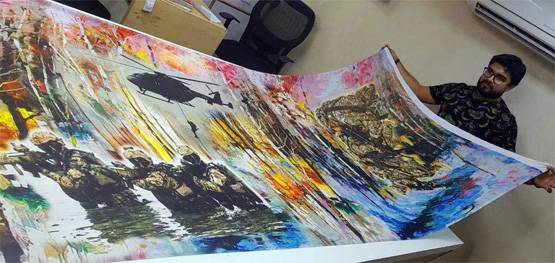 मोदी-राहुल-प्रियंका के बाद अब साड़ी पर सर्जिकल स्ट्राइक, PHOTOS