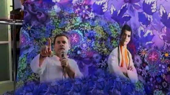 मोदी-राहुल-प्रियंका के बाद अब साड़ी पर सर्जिकल स्ट्राइक, PHOTOS