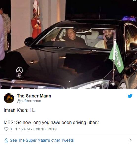 इमरान बने सऊदी अरब प्रिंस के ड्राइवर, ट्विटर पर उड़ा मजाक