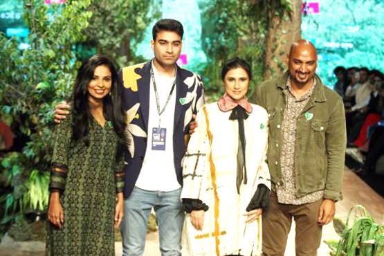 LMIFW 2019:रीना ढाका के मॉडल्स ने रैंप पर दिया खास मैसेज,तस्वीरें गवाह