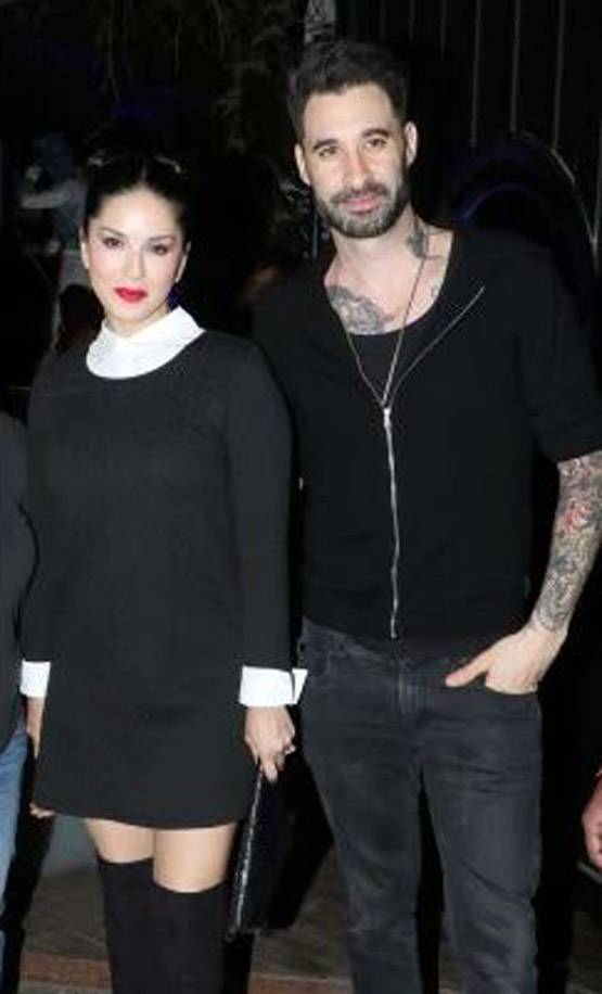 पति संग डिनर डेट पर गईं सनी लियोनी, दिखा स्टाइलिश लुक