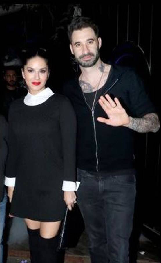 पति संग डिनर डेट पर गईं सनी लियोनी, दिखा स्टाइलिश लुक