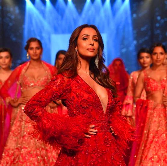 मलाइका अरोड़ा का जवाब नहीं, रैंप पर रेड गाउन में दिखा जलवा