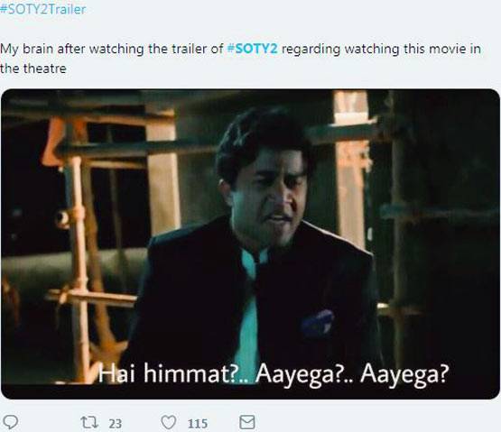 सोशल मीडिया पर स्टूडेंट ऑफ द ईयर 2 का उड़ रहा मजाक, बने फनी मीम्स