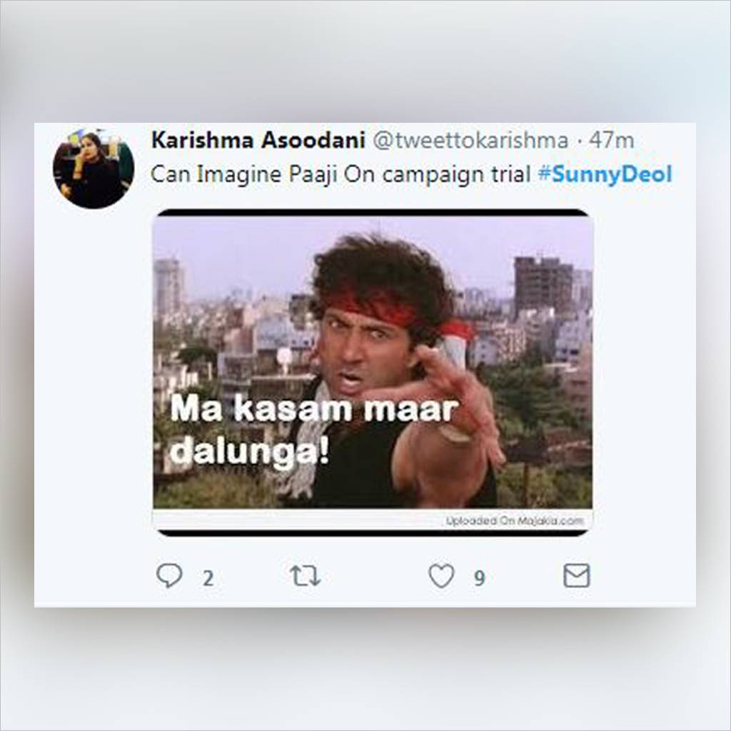 सनी देओल को लेकर यूं पागल हुआ सोशल मीडिया, बन रहे ऐसे फनी मीम्स