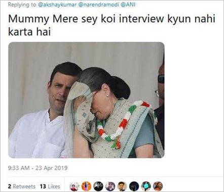 अक्षय ने लिया PM का इंटरव्यू, राहुल-केजरीवाल का यूं उड़ा मजाक