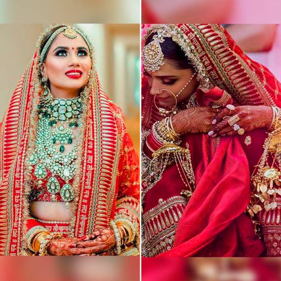 इस दुल्हन ने पहना दीपिका पादुकोण जैसा ब्राइडल लहंगा, वायरल हुआ लुक