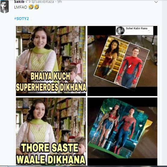 सोशल मीडिया पर स्टूडेंट ऑफ द ईयर 2 का उड़ रहा मजाक, बने फनी मीम्स