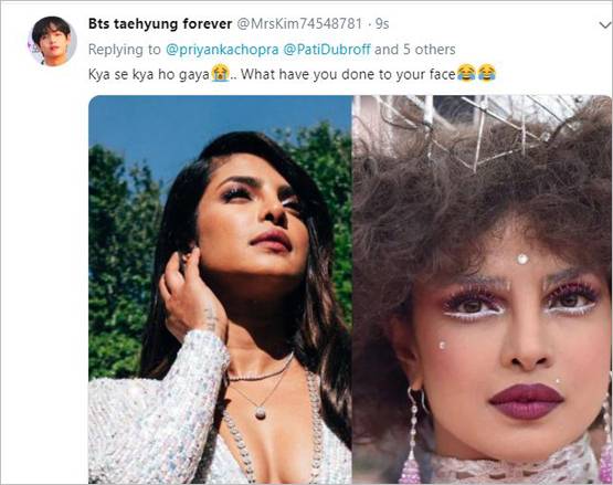 प्रियंका के लुक की तुलना वीरप्पन की मूंछों से, सोशल मीडिया में ऐसे उड़ा मजाक