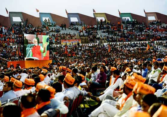 5 साल पहले मोदी को मिली थी प्रचंड जीत, जश्न का ऐसा था नज़ारा