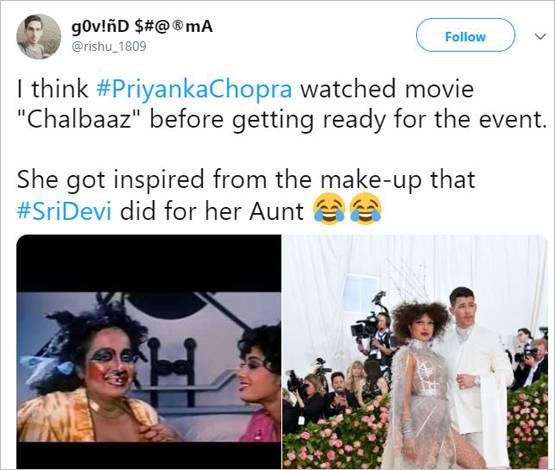 प्रियंका के लुक की तुलना वीरप्पन की मूंछों से, सोशल मीडिया में ऐसे उड़ा मजाक