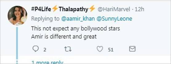 आमिर ने सनी लियोनी को किया विश, ट्रोल्स ने घेरा