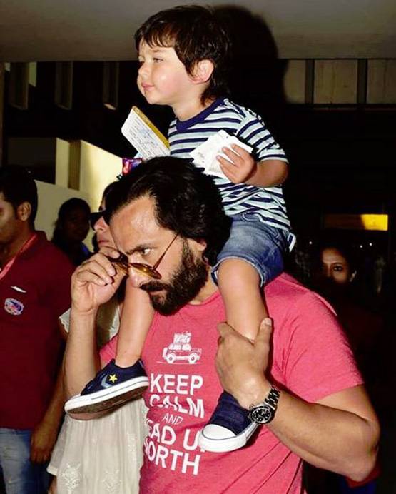 क्यों बेटे तैमूर को कंधों पर बैठाकर चलते हैं सैफ? दिया ये जवाब