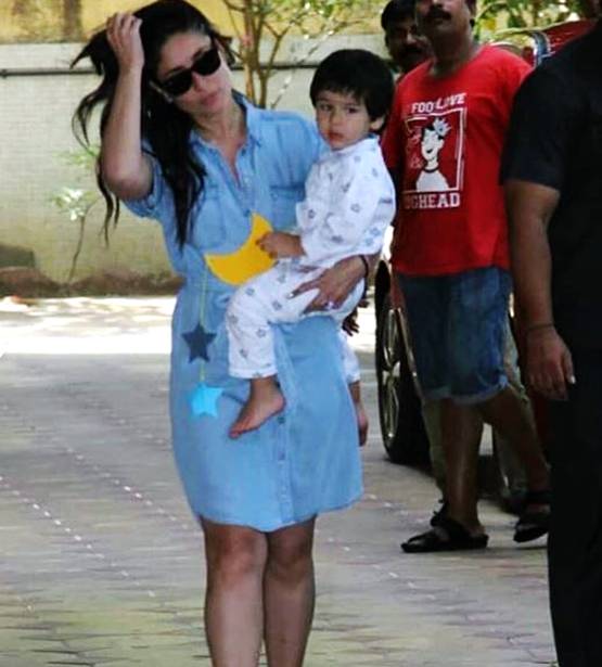 हाथों में चांद-तारे लिए मां करीना संग दिखे तैमूर, CUTE फोटोज वायरल