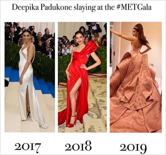 ड‍िजनी प्र‍िंसेस लुक में दीप‍िका की मेट गाला 2019 में एंट्री, ऐसा है लुक