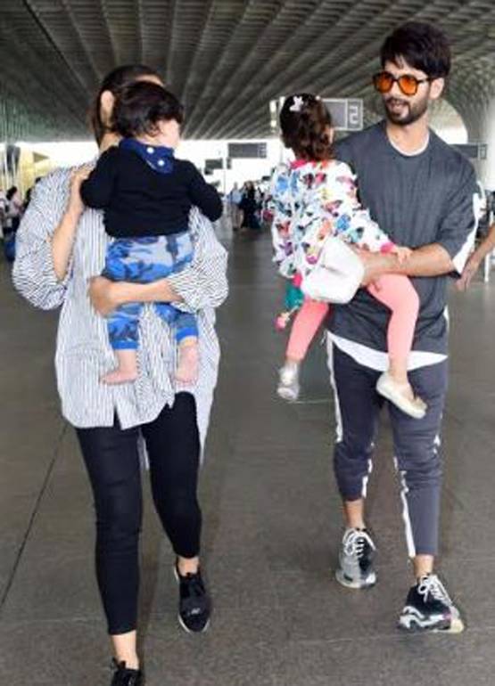 बच्चों संग हॉलिडे के लिए निकले शाहिद-मीरा, एयरपोर्ट पर दिखी बॉन्डिंग