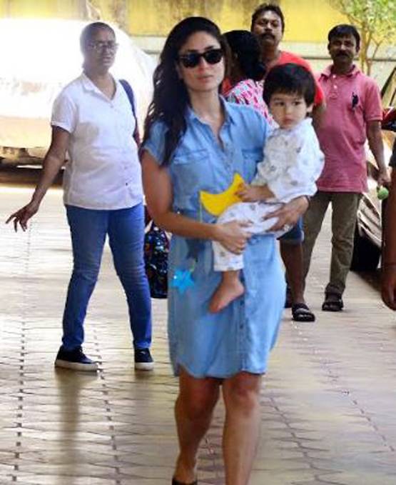 हाथों में चांद-तारे लिए मां करीना संग दिखे तैमूर, CUTE फोटोज वायरल