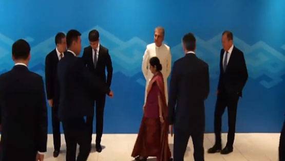 SCO बैठक में शामिल हुईं सुषमा, किया पुलवामा का जिक्र