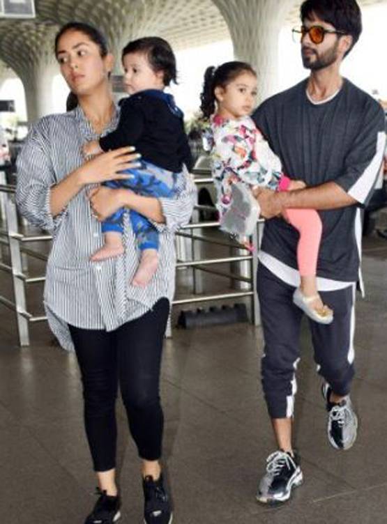 बच्चों संग हॉलिडे के लिए निकले शाहिद-मीरा, एयरपोर्ट पर दिखी बॉन्डिंग