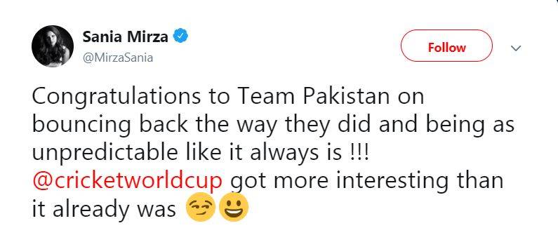 PAK को जीत की बधाई देकर सानिया हुईं ट्रोल, लोग बोले- जीतेंगे तो मायके वाले ही?