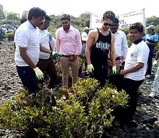 विश्व पर्यावरण दिवस पर टाइगर श्रॉफ-दिया मिर्जा ने लगाए पेड़, PHOTOS