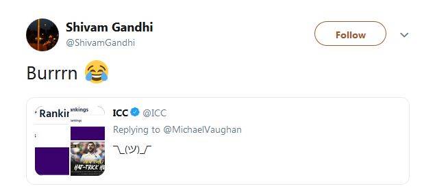 कोहली को किंग बताने पर वॉन ने उठाए सवाल, ICC ने की बोलती बंद