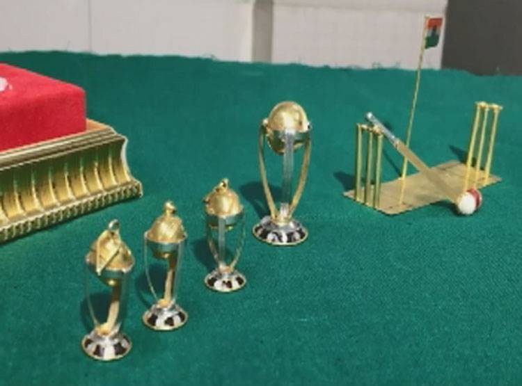 WC का खुमार: इस शख्स ने बना दिया सोने का बैट, सोने की बॉल