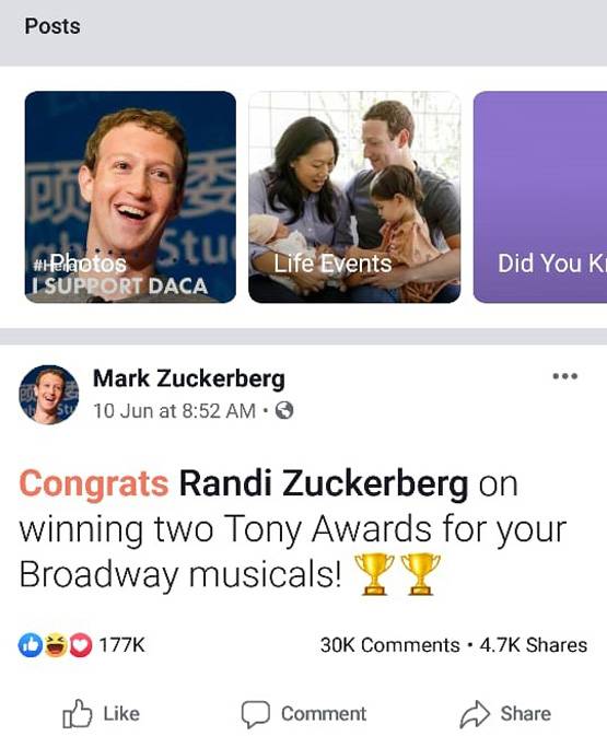 फेसबुक CEO ने बहन Randi को दी बधाई, इंटरनेट यूजर्स करने लगे ट्रोल