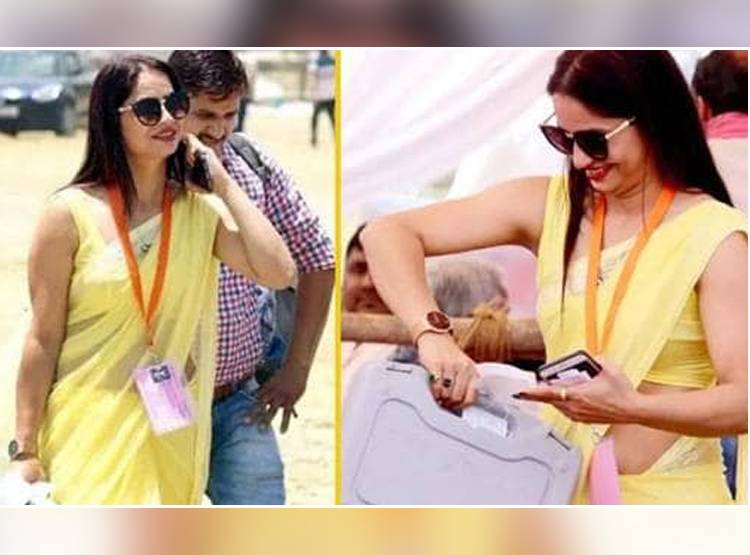 फिर सोशल मीडिया पर छाई 'पीली साड़ी' वाली महिला, Tik Tok वीडियो वायरल