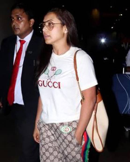 45 हजार की टी-शर्ट, 1 लाख से ज्यादा कीमत के पायजामे में एयरपोर्ट पर दिखीं रानी